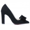 Chaussures élégantes femme 1252 noir antilope
