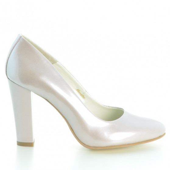 Chaussures élégantes femme 1214 vernis beige nacré