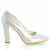 Chaussures élégantes femme 1214 vernis beige nacré