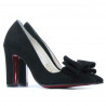 Chaussures élégantes femme 1252 noir antilope