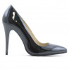 Chaussures élégantes femme 1241 vernis pétrole nacré