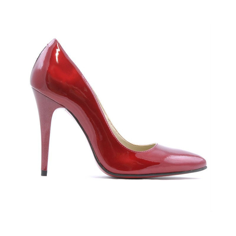 Chaussures élégantes femme 1241 vernis bordeaux
