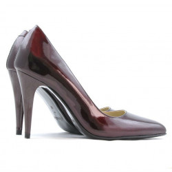 Chaussures élégantes femme 1246 vernis bordeaux 01