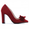 Chaussures élégantes femme 1252 rouge antilope
