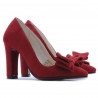 Chaussures élégantes femme 1252 rouge antilope