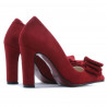 Chaussures élégantes femme 1252 rouge antilope