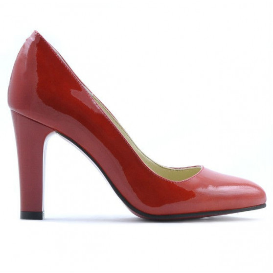 Chaussures élégantes femme 1243 vernis rouge01