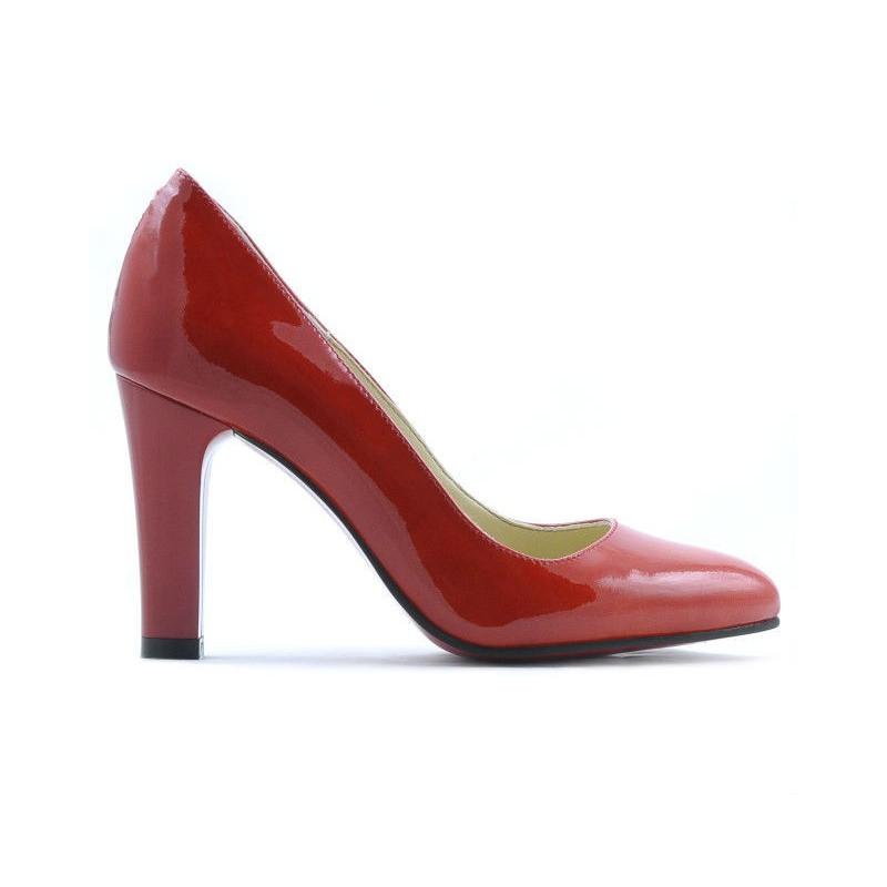 Chaussures élégantes femme 1243 vernis rouge01