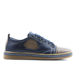 Baskets adolescents 392 marron+indigo
