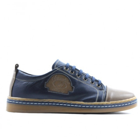 Baskets adolescents 392 marron+indigo
