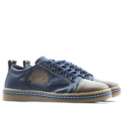 Baskets adolescents 392 marron+indigo