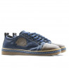 Baskets adolescents 392 marron+indigo