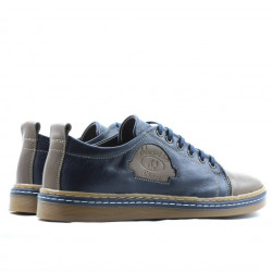 Baskets adolescents 392 marron+indigo