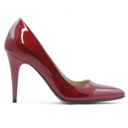 Chaussures élégantes femme 1246 vernis bordeaux