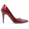 Chaussures élégantes femme 1246 vernis bordeaux