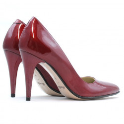 Chaussures élégantes femme 1246 vernis bordeaux