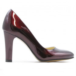 Chaussures élégantes femme 1243 vernis bordeaux01