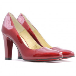 Chaussures élégantes femme 1243 vernis bordeaux