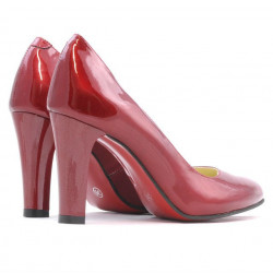 Chaussures élégantes femme 1243 vernis bordeaux