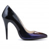 Chaussures élégantes 1241 vernis noir+violet (caméléon)