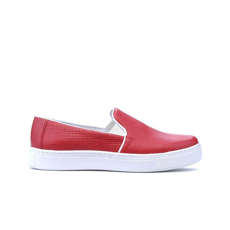 Baskets femme 658 rouge p