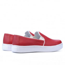 Baskets femme 658 rouge p