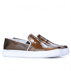 Baskets femme 658 vernis cuivré biz