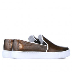 Baskets femme 658 vernis cuivré biz