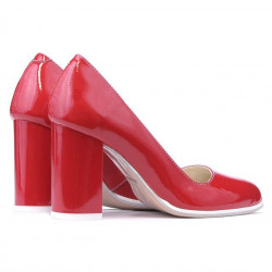 Chaussures élégantes/casual femme 1254 vernis rouge