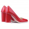 Chaussures élégantes/casual femme 1254 vernis rouge