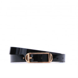 Ceinture femme 03m vernis noir