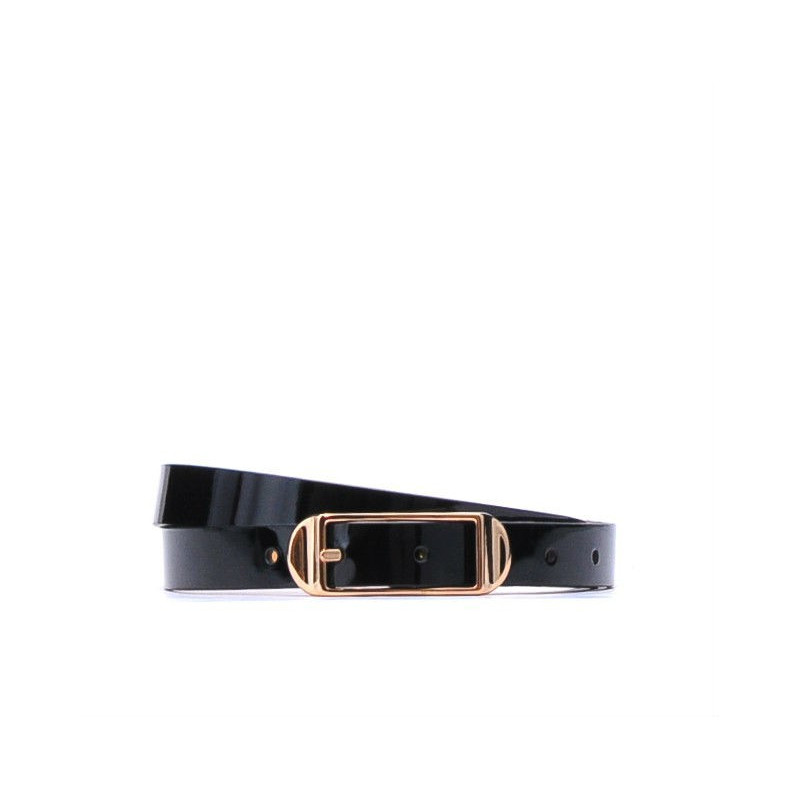 Ceinture femme 03m vernis noir