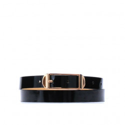 Ceinture femme 03m vernis noir