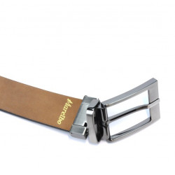 Ceinture homme 08b bicolore noir+marron1