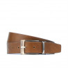Ceinture homme 08b bicolore noir+marron1