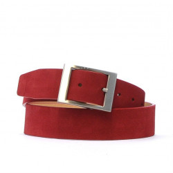 Ceinture femme 02m rouge velours