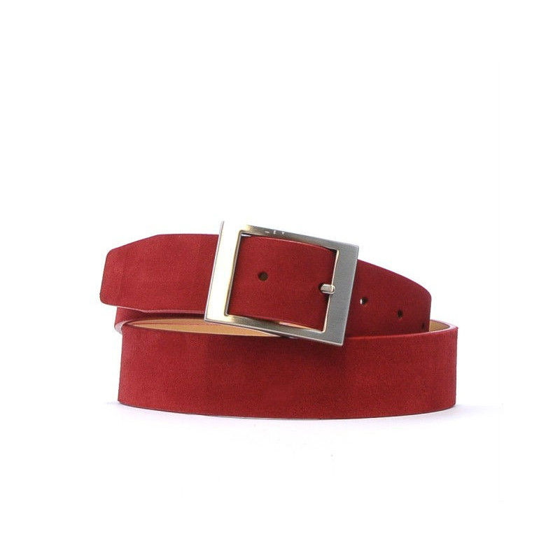 Ceinture femme 02m rouge velours