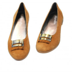 Ballerines femme 674 marron velours