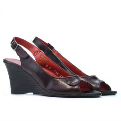 Sandales femme 596 bordeaux