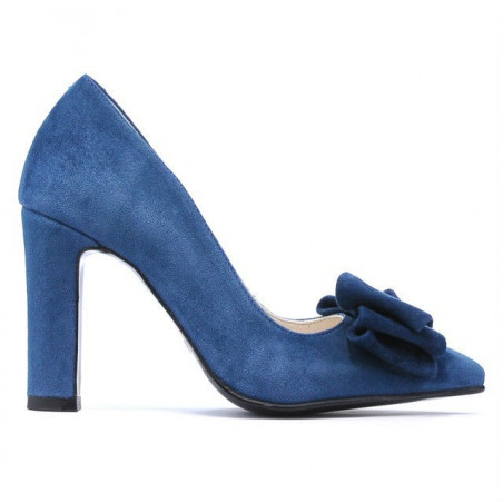 Chaussures élégantes femme 1252 turquoise antilope