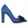 Chaussures élégantes femme 1252 turquoise antilope