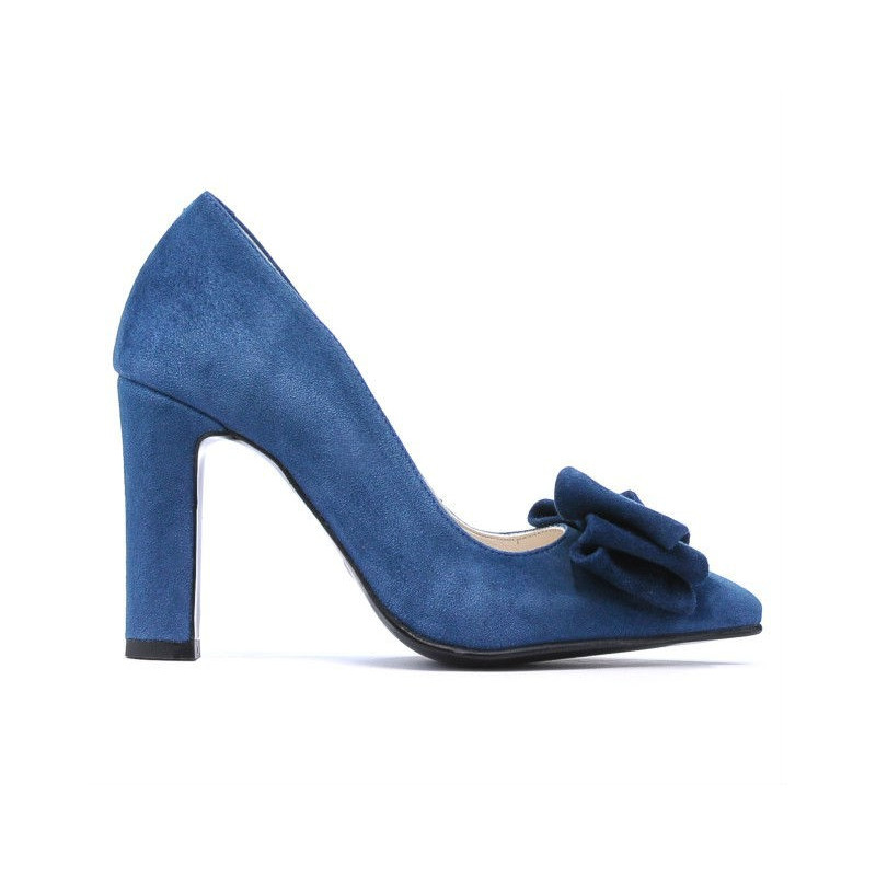 Chaussures élégantes femme 1252 turquoise antilope