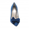 Chaussures élégantes femme 1252 turquoise antilope