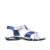 Sandales enfants petits 10c indigo+blanc