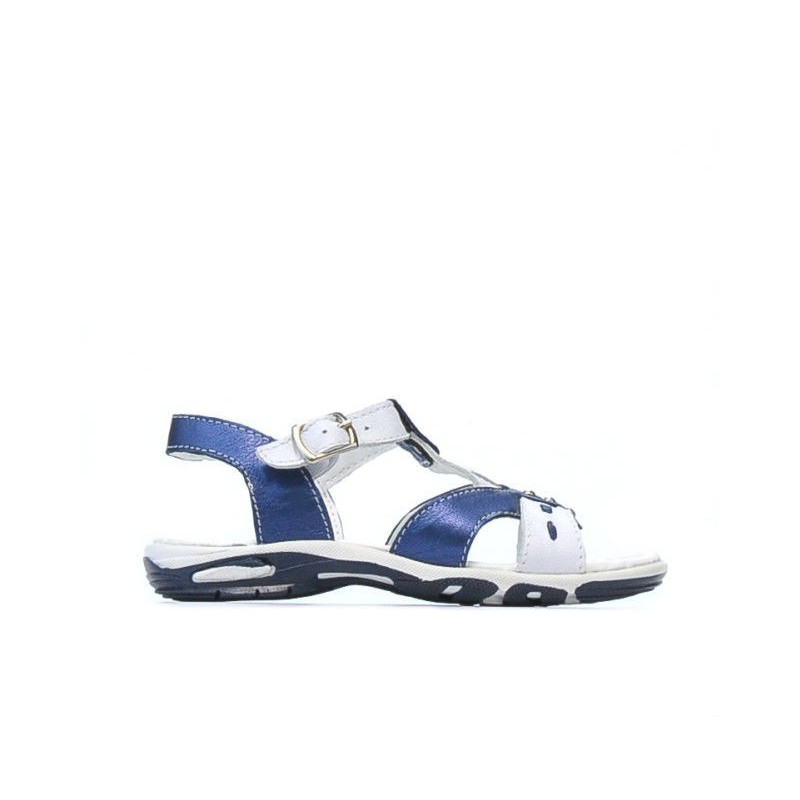 Sandales enfants petits 10c indigo+blanc