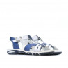 Sandales enfants petits 10c indigo+blanc