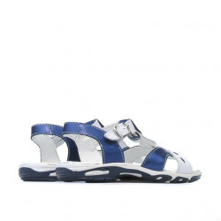 Sandales enfants petits 10c indigo+blanc