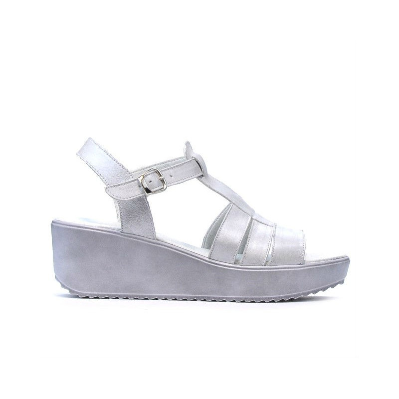 Sandales femme 5023 blanc nacré