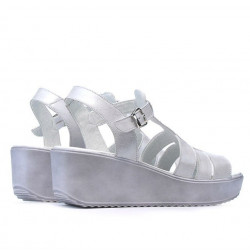 Sandales femme 5023 blanc nacré