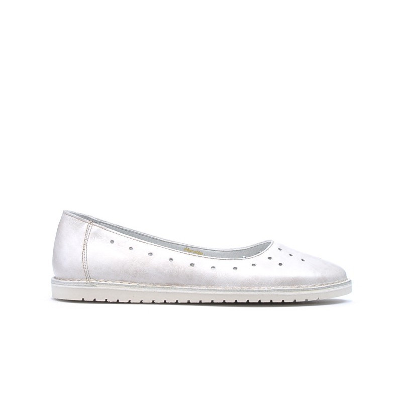 Ballerines femme 7004 beige nacré